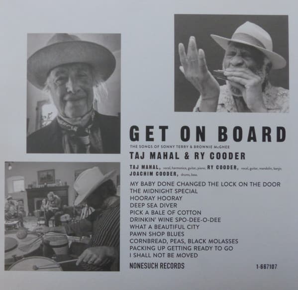 TAJ MAHAL & RY COODER – TAJ MAHAL & RY COODER – GET ON BOARD (140 GR 12")