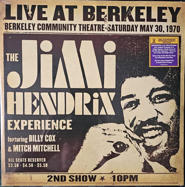 JIMI HENDRIX EXPERIENCE – JIMI HENDRIX EXPERIENCE – LIVE AT BERKELEY