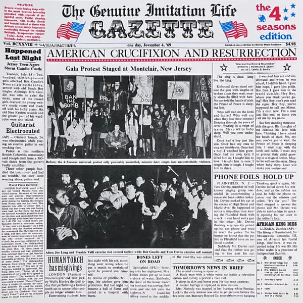FRANKIE VALLI & THE FOUR SEASONS – FRANKIE VALLI & THE FOUR SEASONS – THE GENUINE IMITATION LIFE GAZETTE (140GR 12" LTD)