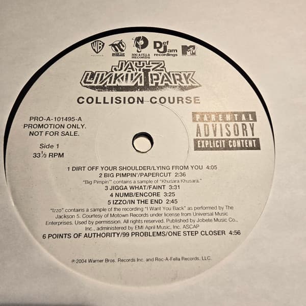 LINKIN PARK/JAY-Z – LINKIN PARK/JAY-Z – COLLISION COURSE (140 GR 12")