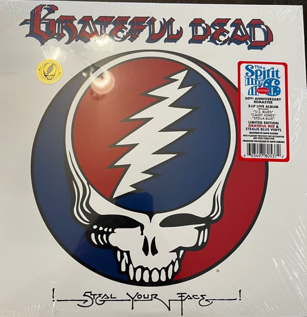 GRATEFUL DEAD – GRATEFUL DEAD – STEAL YOUR FACE (140 GR 12" RED & BLUE-LTD.)