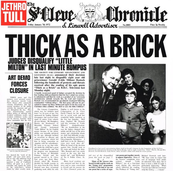 JETHRO TULL – JETHRO TULL – THICK AS A BRICK