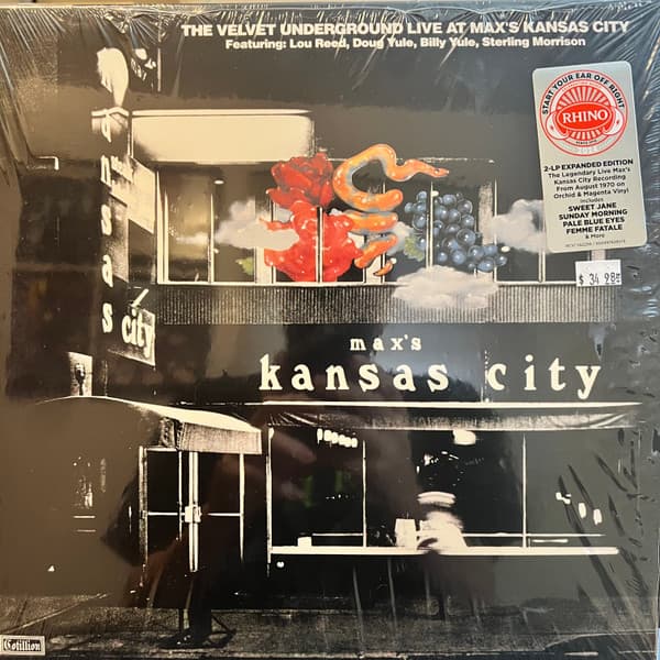 VELVET UNDERGROUND, THE – VELVET UNDERGROUND, THE – LIVE AT MAX'S KANSAS CITY (140GR 12" COLOUR-LTD.)
